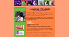 Desktop Screenshot of pawsitive-petsitting.com