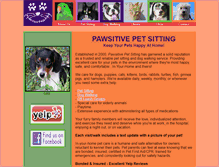 Tablet Screenshot of pawsitive-petsitting.com